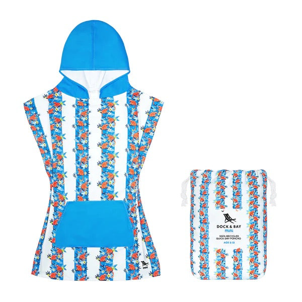 Kids Poncho - Quick Dry Hooded Towel - Monkey Business