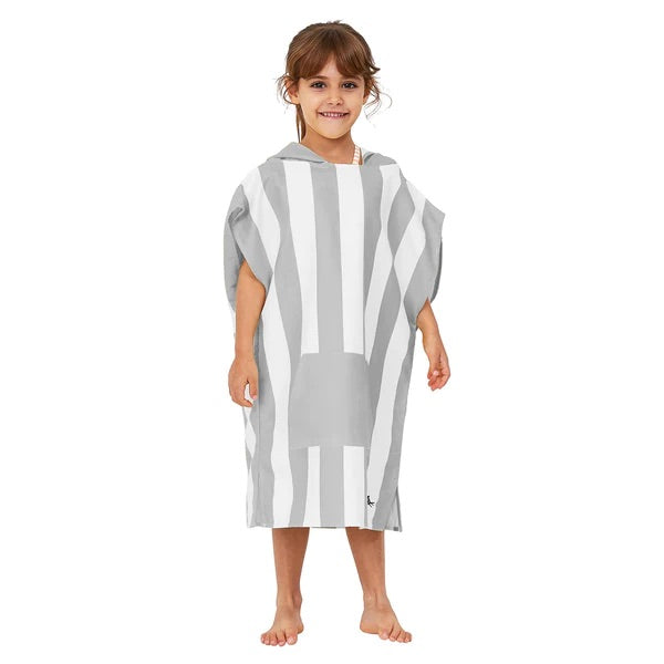 Kids Poncho - Quick Dry Hooded Towel - Goa Grey
