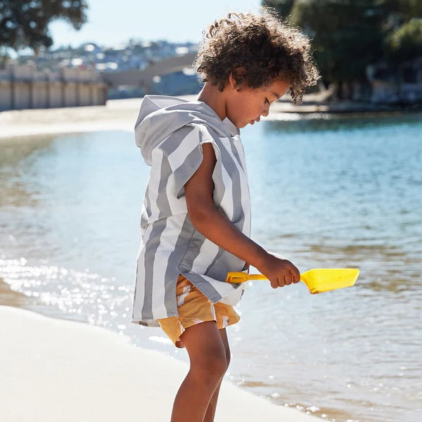 Kids Poncho - Quick Dry Hooded Towel - Goa Grey