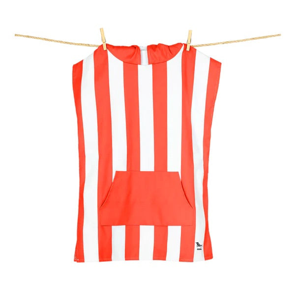 Kids Poncho - Quick Dry Hooded Towel - Waikiki Coral