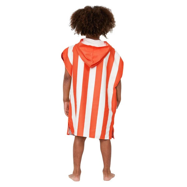 Kids Poncho - Quick Dry Hooded Towel - Waikiki Coral