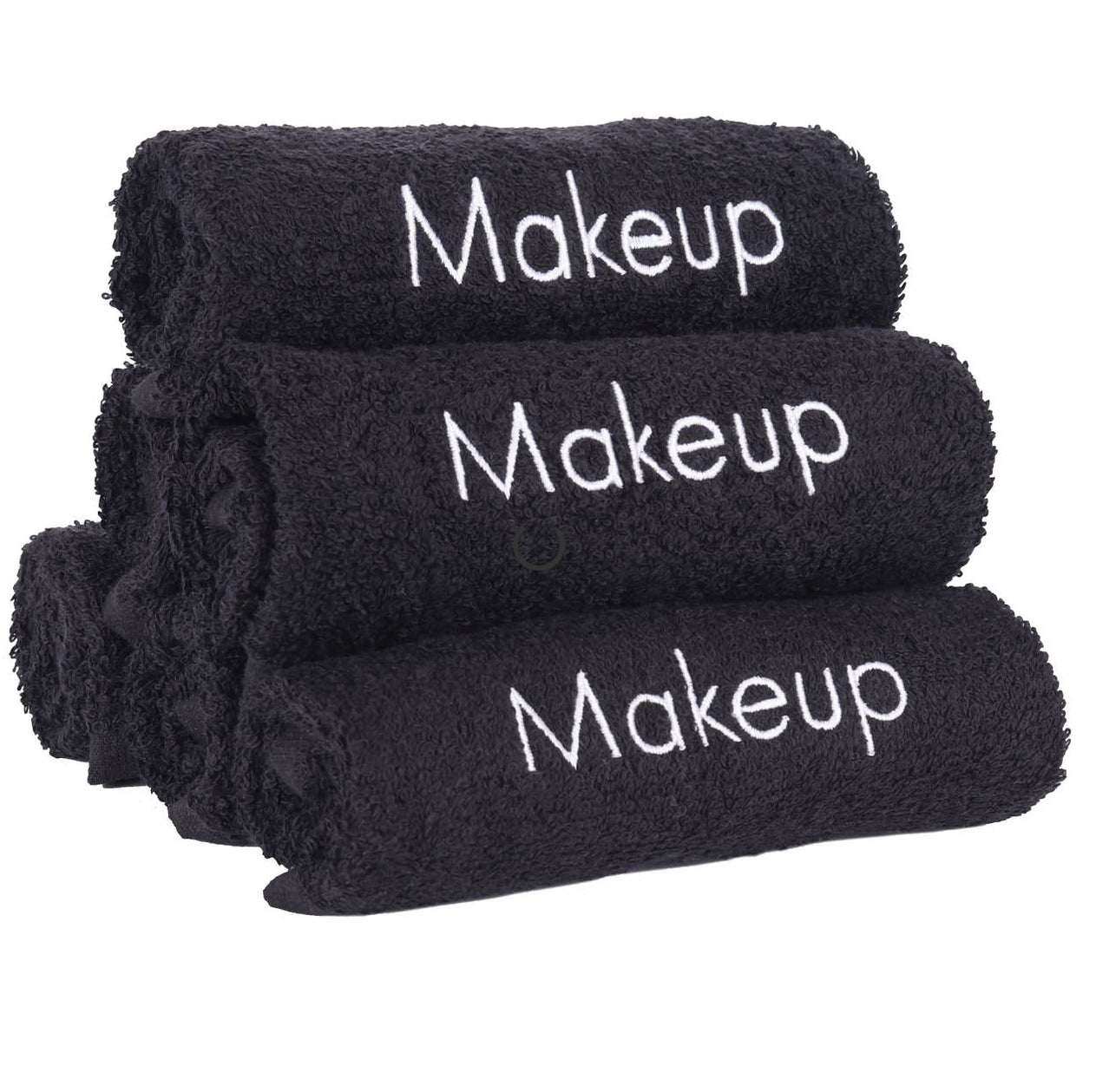 Makeup Remover Towels - 13x13, 6pack Black Washcloths