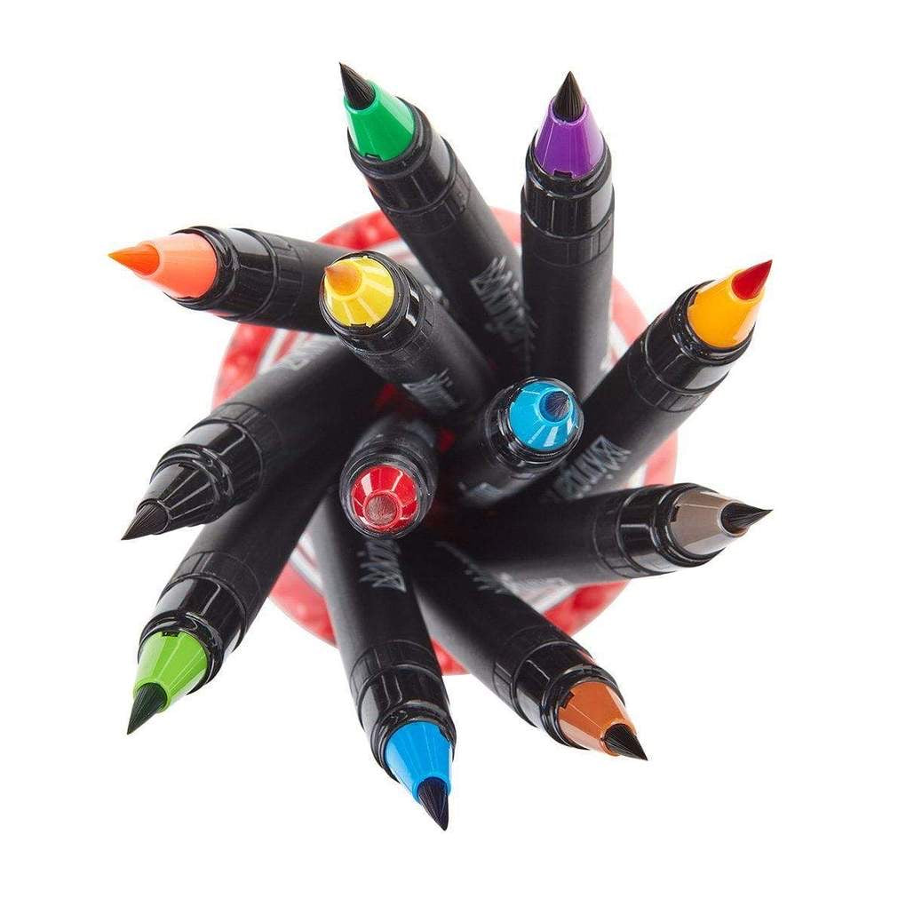 KINGART® Studio Real Brush Watercolor Pens, Set of 24 Unique Colors