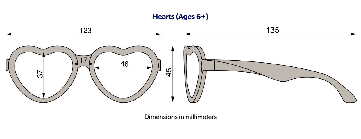 The Sweatheart Heart - Polarized with Mirrored Lenses