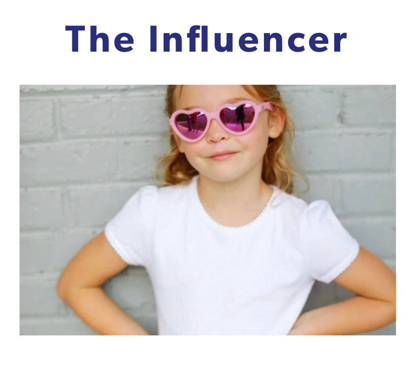 The Influencer - Heartshaped Polarized with Mirrored Lenses