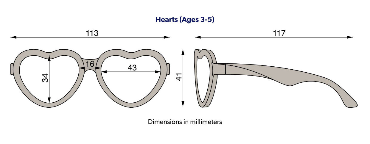 The Sweatheart Heart - Polarized with Mirrored Lenses