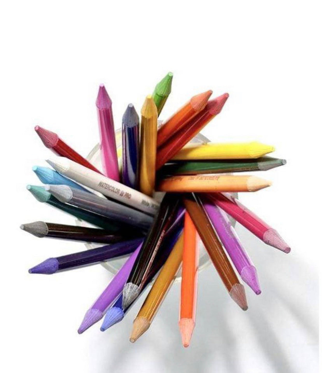 KINGART® PRO Woodless Watercolor Pencils, Set of 24 Colors
