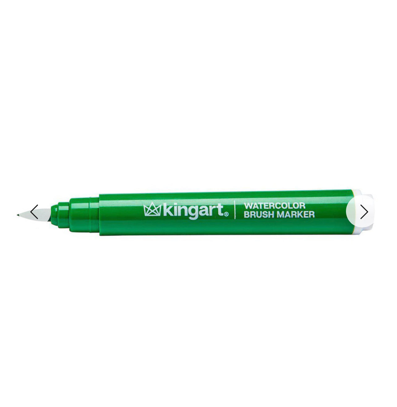 KINGART® Soft Tip Watercolor Brush Marker Set With Case, Set of 12 Unique  Colors