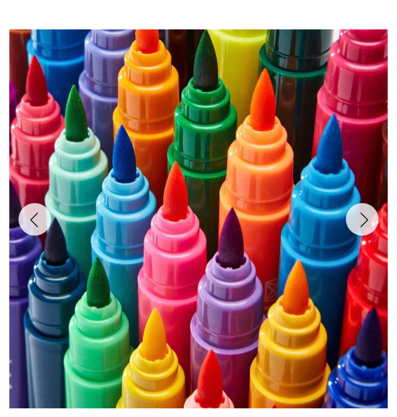 New KingArt Studio Tip Watercolor Brush Markers, Set of 36 Vivid Colors