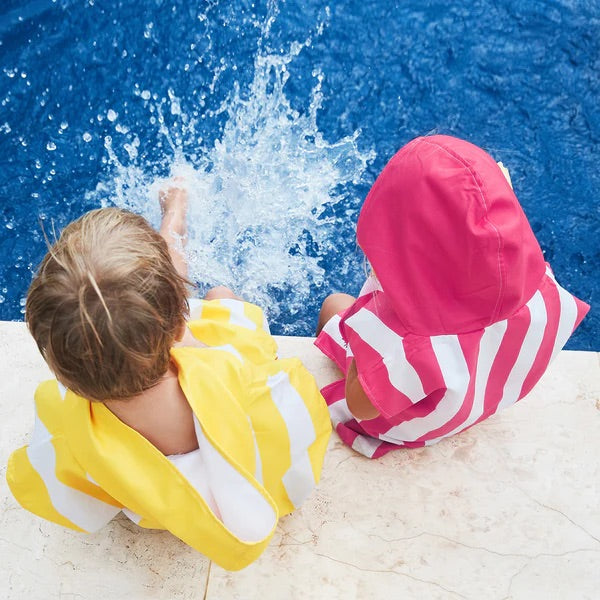 Kids Poncho - Quick Dry Hooded Towel - Boracay Yellow