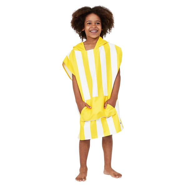 Kids Poncho - Quick Dry Hooded Towel - Boracay Yellow