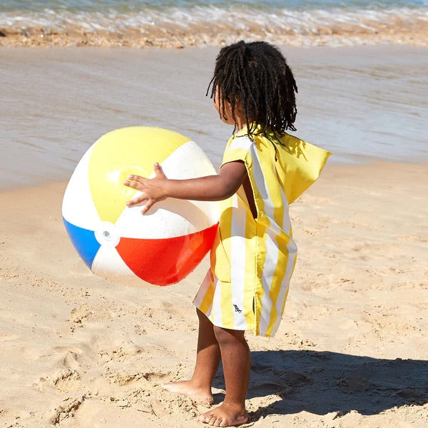 Kids Poncho - Quick Dry Hooded Towel - Boracay Yellow