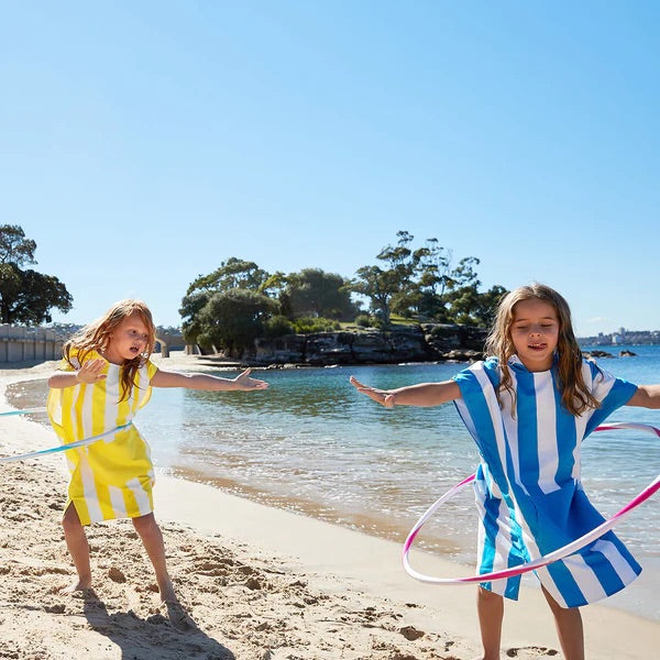 Kids Poncho - Quick Dry Hooded Towel - Boracay Yellow