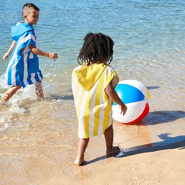 Kids Poncho - Quick Dry Hooded Towel - Boracay Yellow