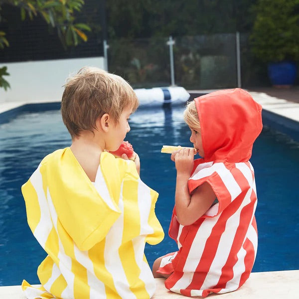 Kids Poncho - Quick Dry Hooded Towel - Boracay Yellow